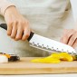 Nava Acer Ανοξείδωτο Μαχαίρι Santoku 30cm – Ιαπωνικού Τύπου με Αντικολλητικές Αυλακώσεις