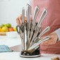 Nava Acer Σετ Ατσάλινα Μαχαίρια από Ανοξείδωτο Ατσάλι σε Ακρυλική Βάση 10-167-020