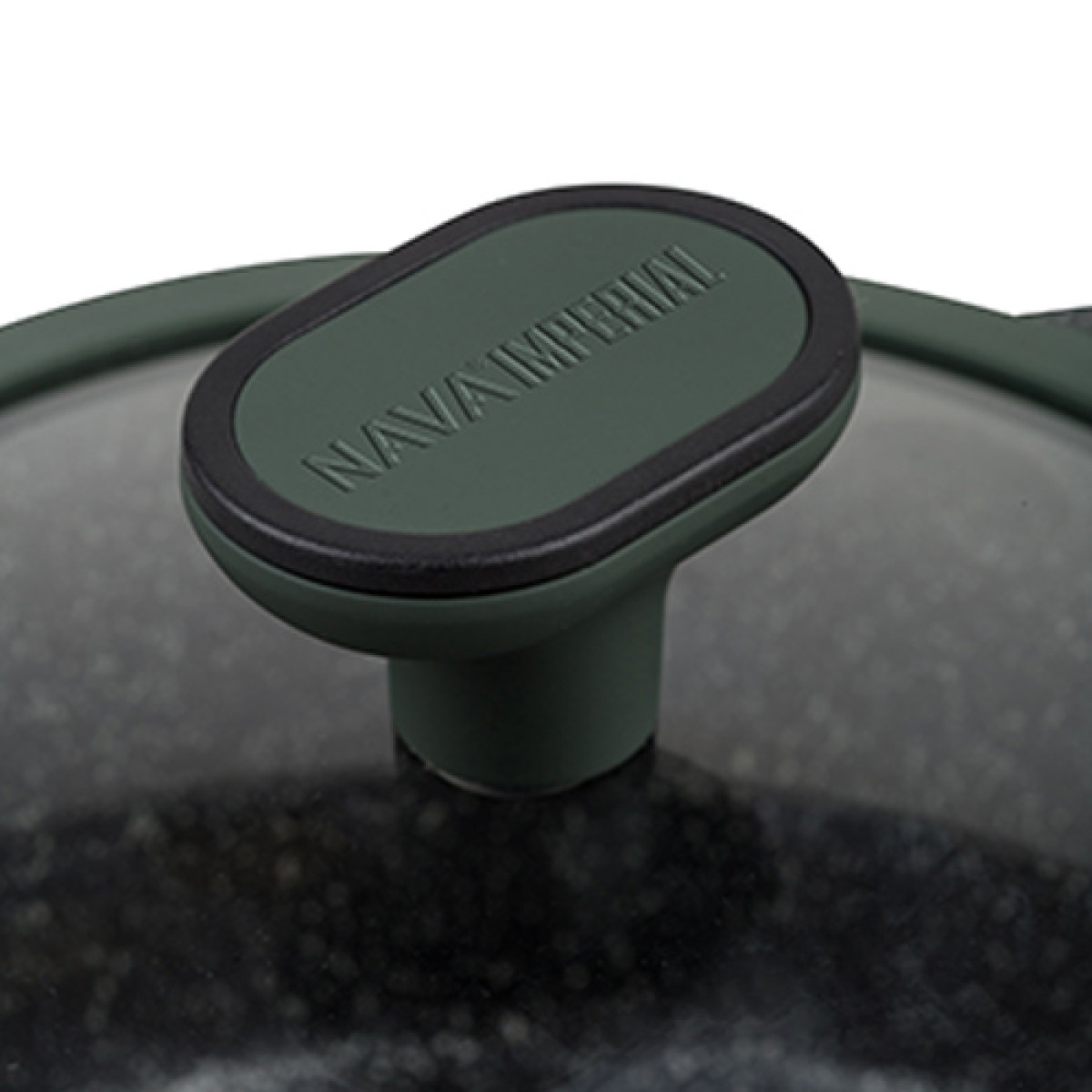 Nava Imperial Ημίχυτρα - Πλακερό 26cm από Χυτό Αλουμίνιο με 5 Αντικολλητικές Επιστρώσεις Stone & Γυάλινο Καπάκι