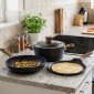 Nava Nature Ultimate Σετ 3 Τεμαχίων: Κρεπιέρα 24cm, Αντικολλητικό Τηγάνι 28cm & Κατσαρόλα 24cm (4.5lt) με 5 Επιστρώσεις Πέτρας