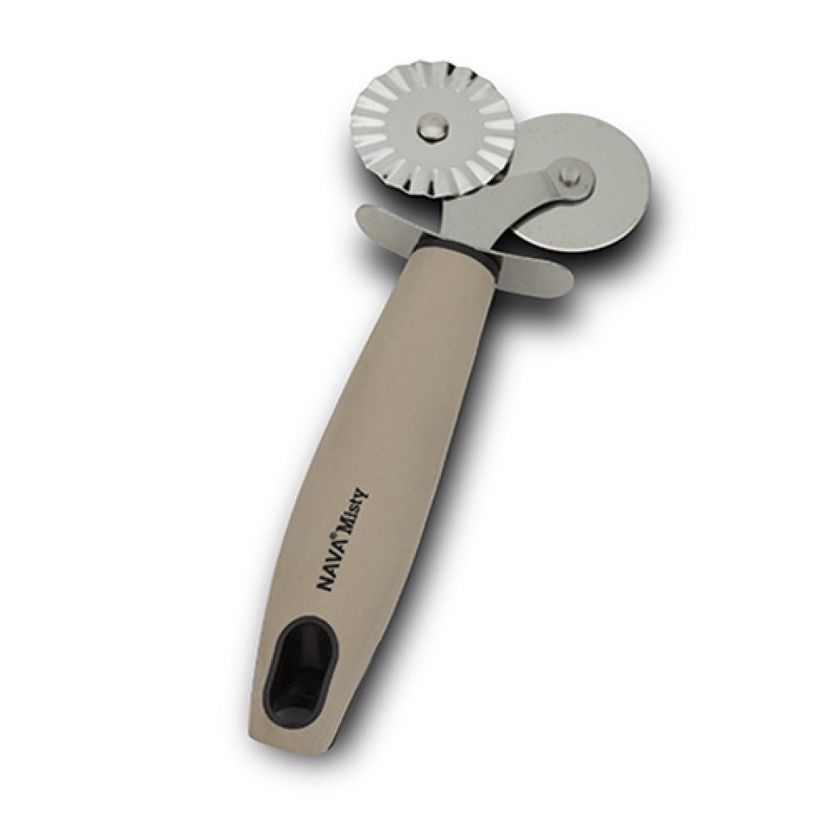 Nava Misty Κόπτης Ζύμης & Ζυμαρικών (18.5cm) με Διπλή Ανοξείδωτη Ροδέλα