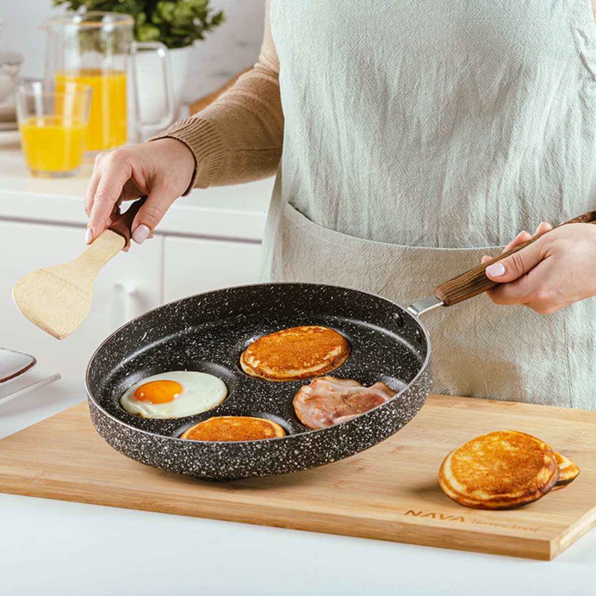 Τηγάνι Pancake Ν.26 Αντικολλητικό Αλουμινίου Nava Nature 10-144-113