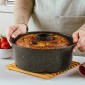 Nava Nature Φόρμα Κέικ Ατσάλινη 26cm με Αντικολλητική Επίστρωση Stone