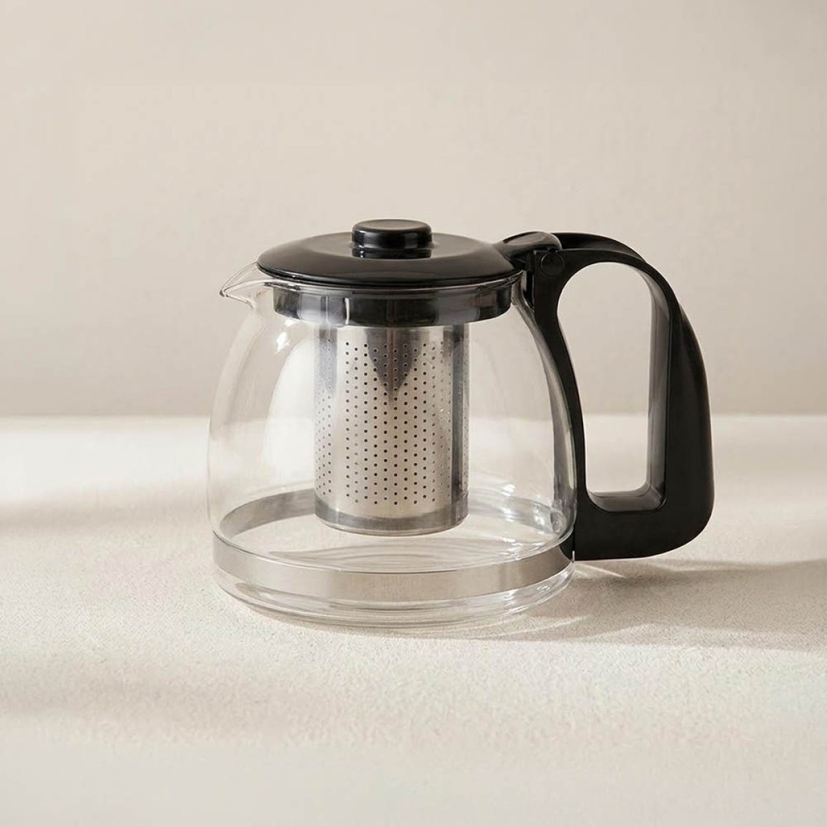 Γυάλινη Τσαγιέρα Σερβιρίσματος 700ml με Ανοξείδωτο Φίλτρο