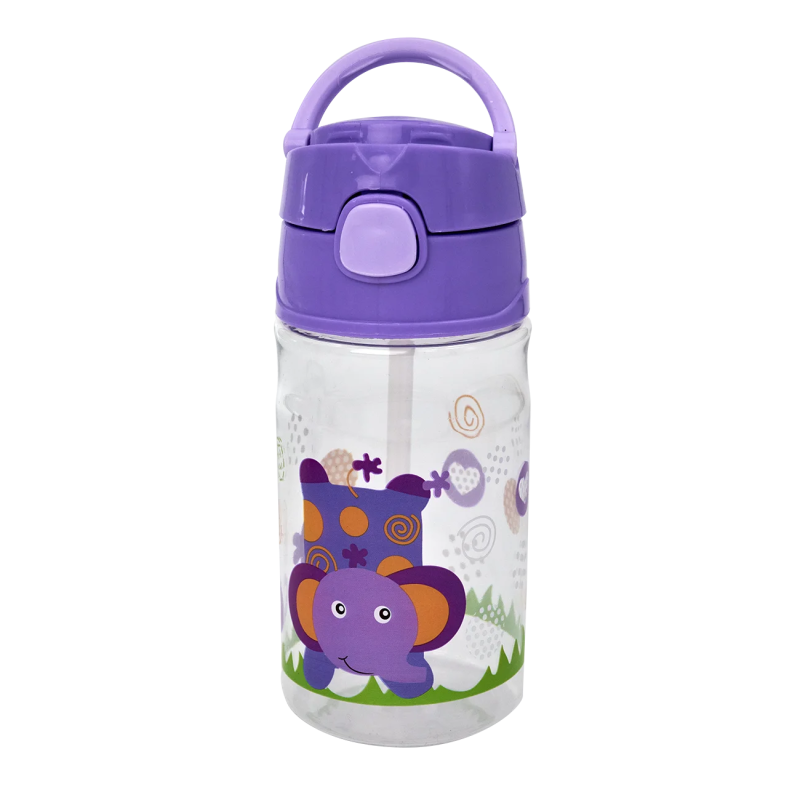 Παιδικό Παγούρι 420ml Πλαστικό με Καλαμάκι Sidirela Baby Purple E-4349-1