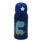 Lunch Set: Ανοξείδωτο Φαγητοδοχείο 500ml Blue με Μαχαιροπίρουνα & Παιδικό Ανοξείδωτο Θερμός Baby Dinosaur 460ml με Καλαμάκι