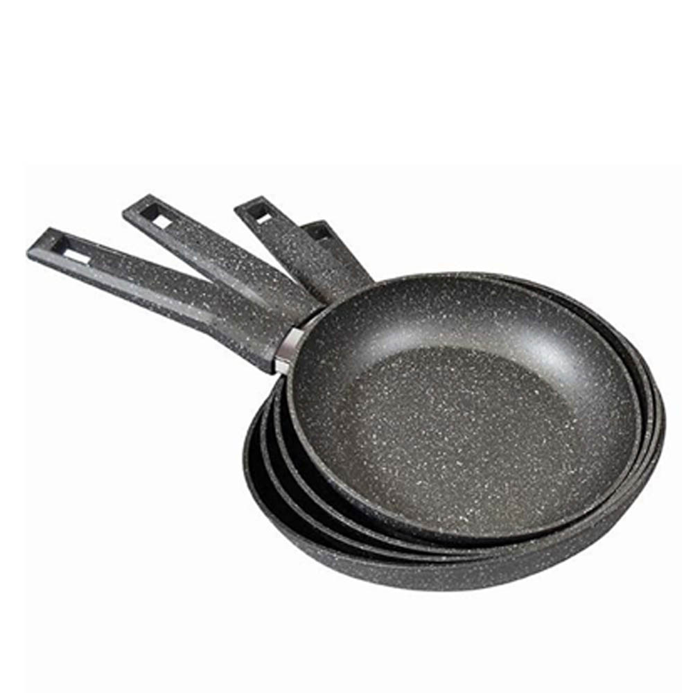 Sidirela Granite Σετ Αντικολλητικά Τηγάνια 4τμχ (20cm + 24cm + 28cm + 32cm) – Υγιεινό Μαγείρεμα χωρίς Λάδι & Ανώτερη Αντοχή