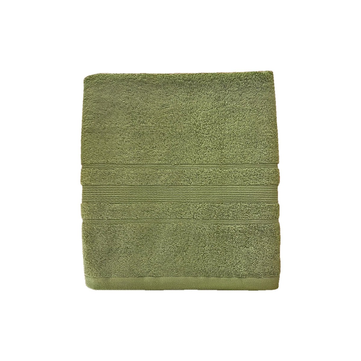 Πετσέτα Προσώπου 550grs (50x90) 100% Βαμβάκι με μπορντούρα με ανάγλυφο σχέδιο λαδί χρώμα Sidirela Line E-3202-1