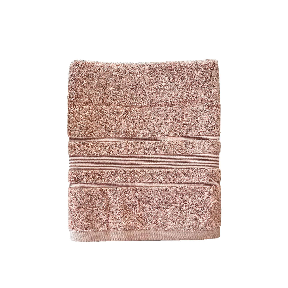 Πετσέτα Προσώπου 550grs (50x90) 100% Βαμβάκι Sidirela Line Pink Nude E-3202-3