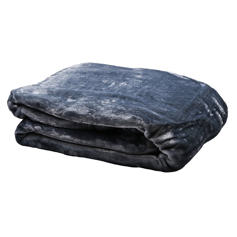 Sidirela Blue Κουβέρτα Βελουτέ Διπλή (220x230) 600gr - Πολύ Ζεστή & Απαλή