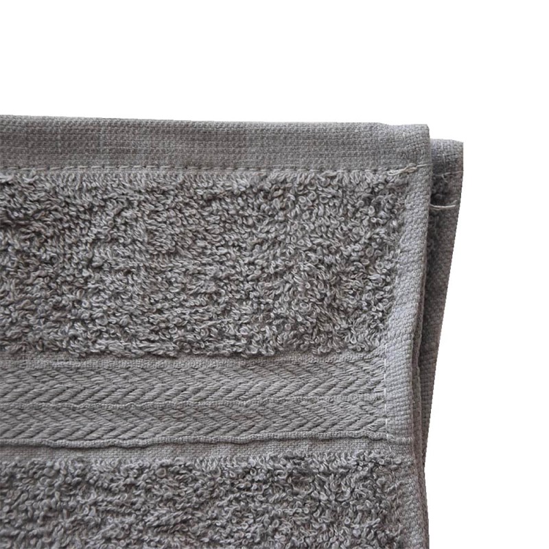 Σετ 4 Πετσέτες Χεριών 450gsm (30x30) 100% Βαμβάκι Sidirela Toulip Dark Grey Ε-3851-1