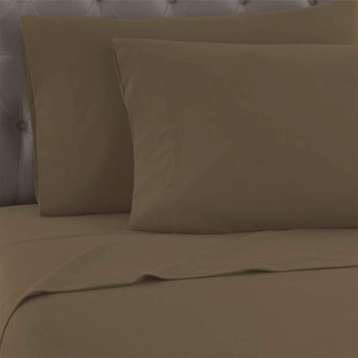 Σεντόνι Διπλό (220x260) 100% Βαμβάκι Sidirela Brown E-3820-4
