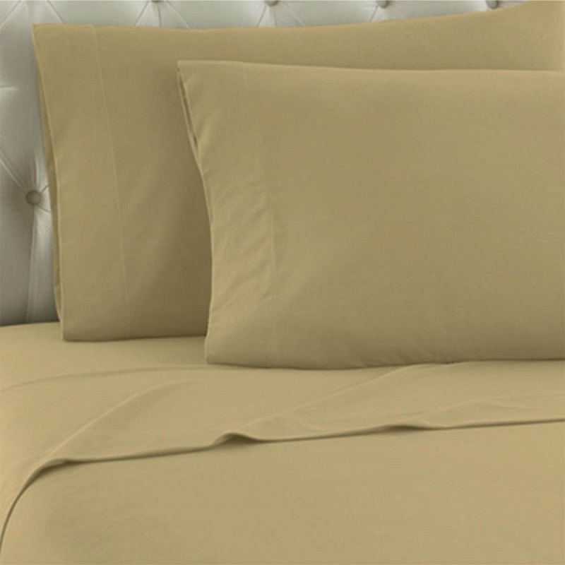 Σεντόνι Υπέρδιπλο (250x260) 100% Βαμβάκι Sidirela Beige E-3821-1