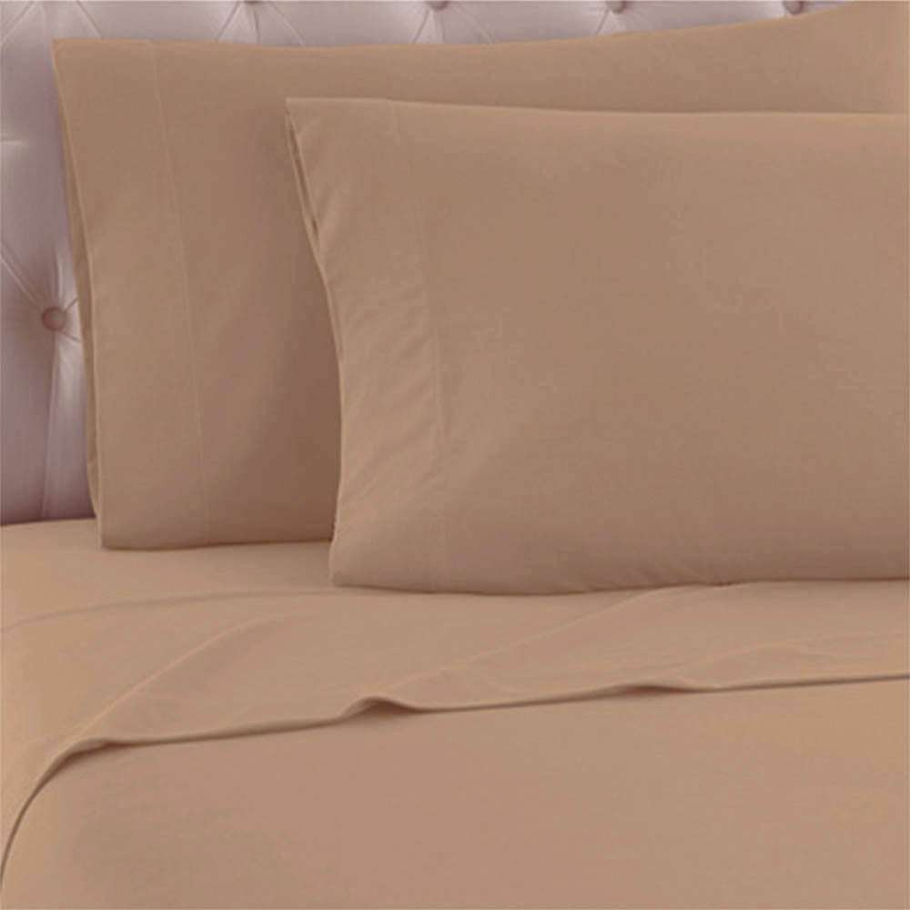 Σετ 2 Μαξιλαροθήκες (52x72) 100% Βαμβάκι Sidirela Light Beige E-3822-1