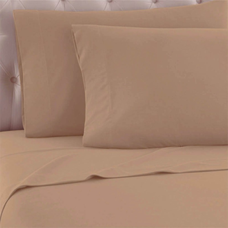 Σετ 2 Μαξιλαροθήκες (52x72) 100% Βαμβάκι Sidirela Light Beige E-3822-1