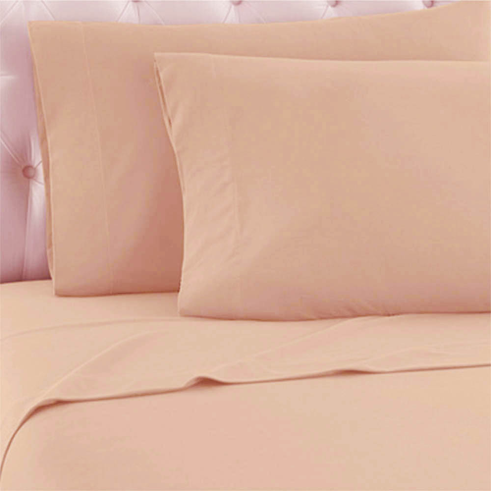 Σετ 2 Μαξιλαροθήκες (52x72) 100% Βαμβάκι Sidirela Rose Beige E-3822-3