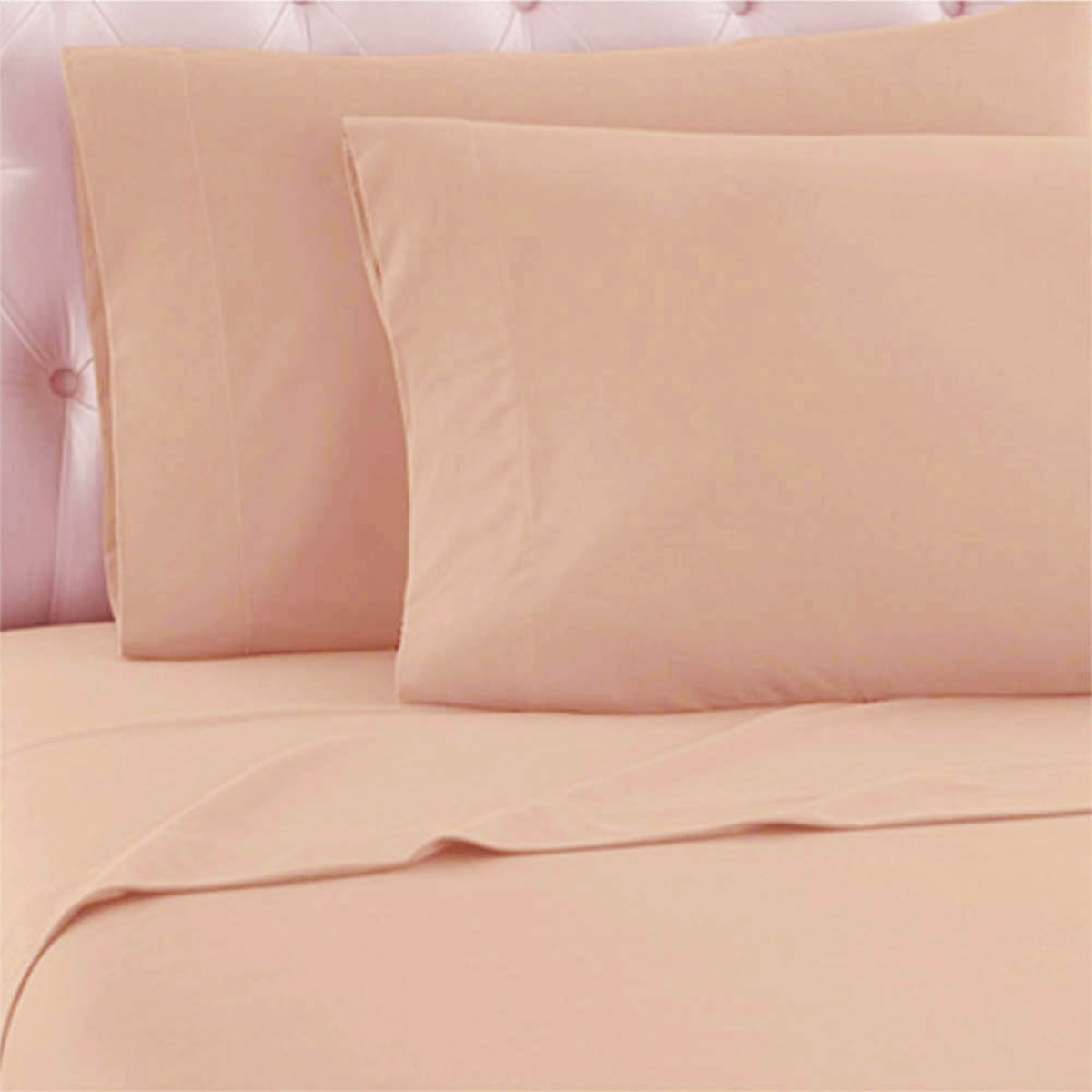Σετ 2 Μαξιλαροθήκες (52x72) 100% Βαμβάκι Sidirela Rose Beige E-3822-3