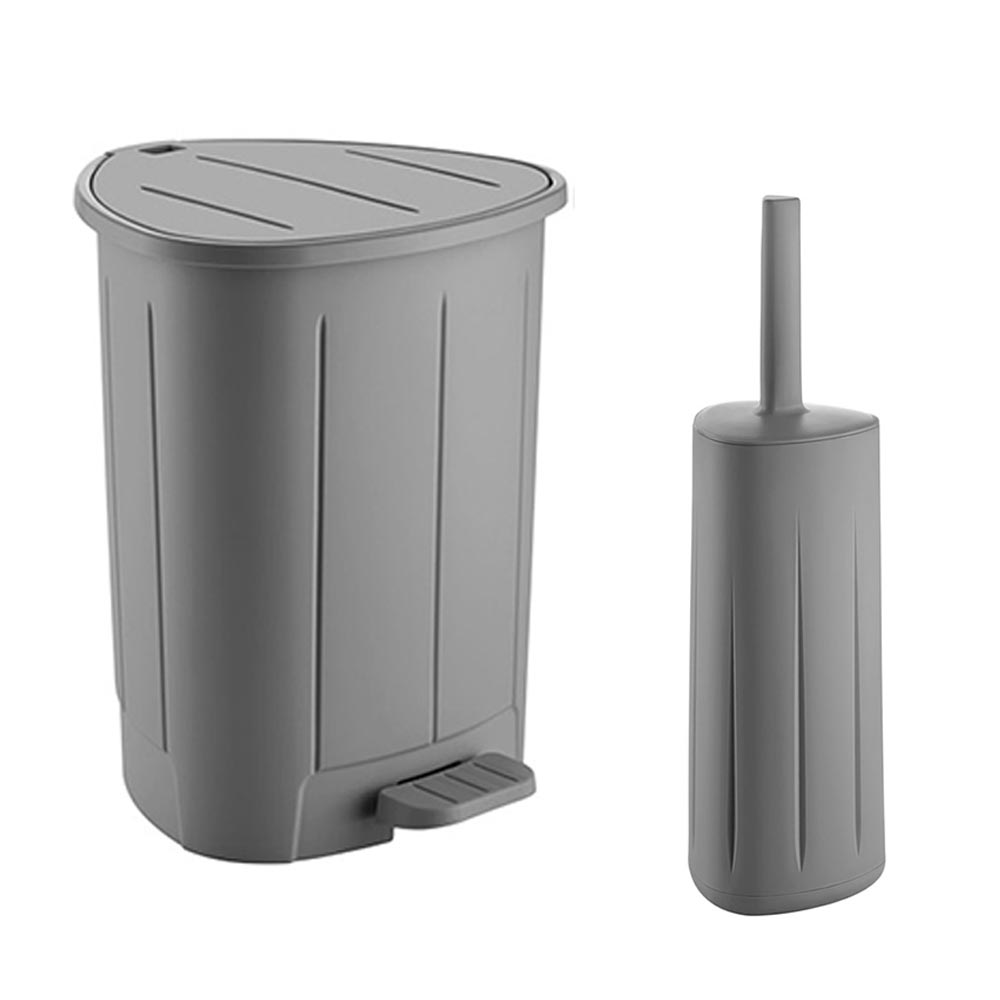 Trio Dark Grey Σετ Πεντάλ 8Lt + Πιγκάλ Πλαστικό