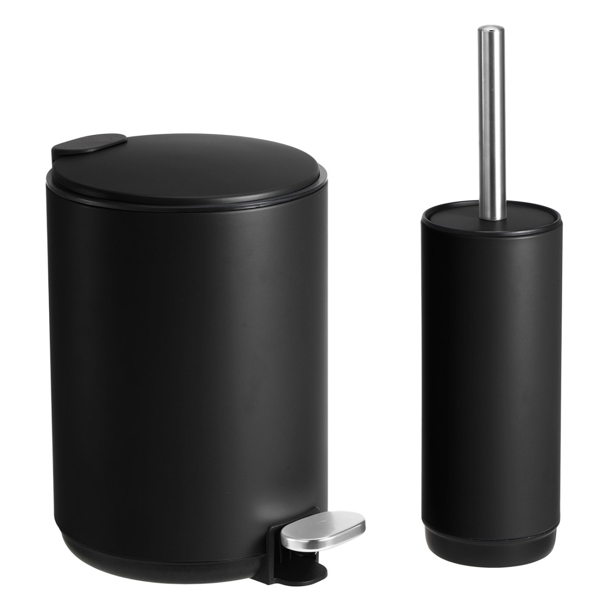 Sidirela Elegant Black Σετ Πεντάλ 5Lt Soft Close + Πιγκάλ Μεταλλικό