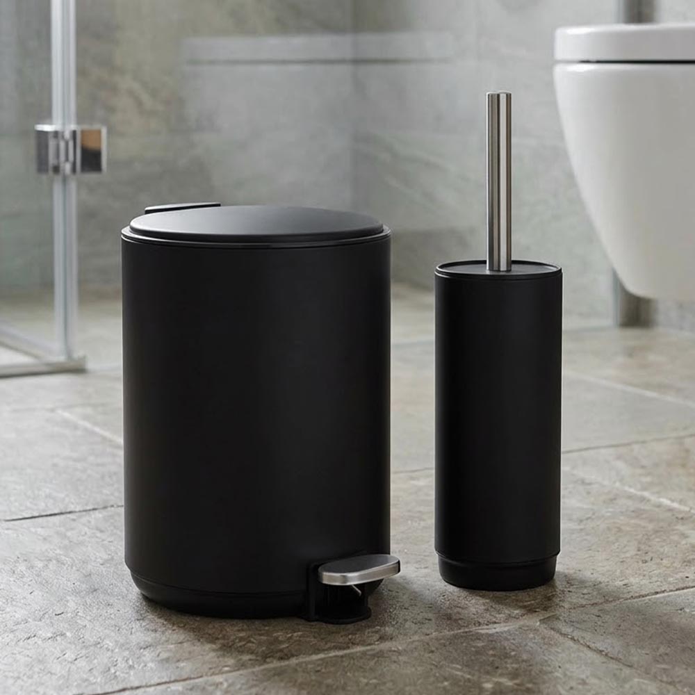 Sidirela Elegant Black Σετ Πεντάλ 5Lt Soft Close + Πιγκάλ Μεταλλικό