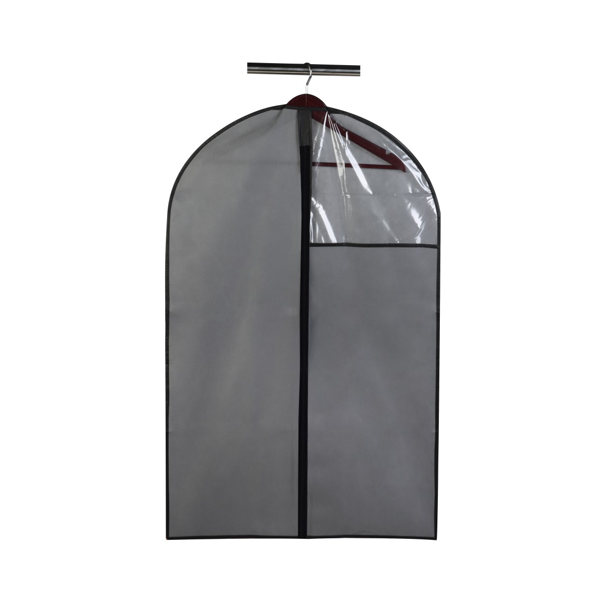 Υφασμάτινη Κοστουμοθήκη (60x95) με Φερμουάρ & Διάφανο Παράθυρο