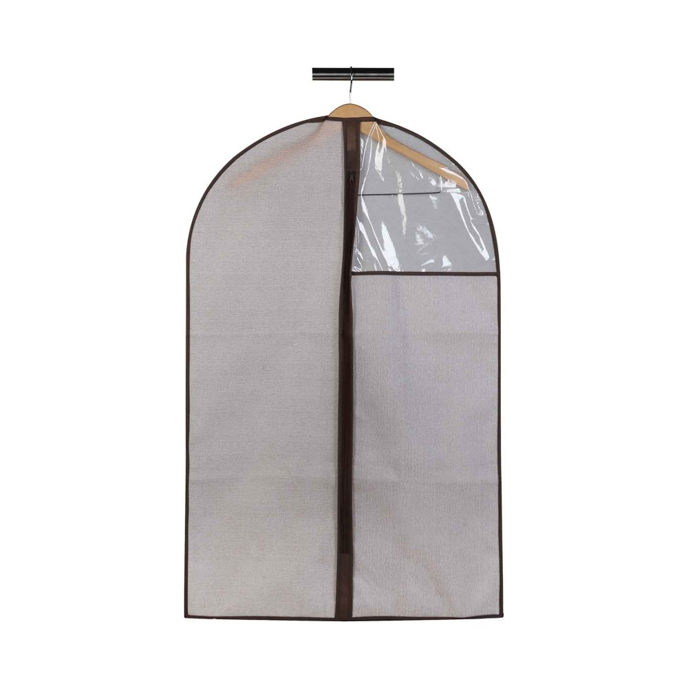 Premium Linea Υφασμάτινη Κοστουμοθήκη (60x95) από Ενισχυμένο Non-Woven με Φερμουάρ & Διάφανο Παράθυρο