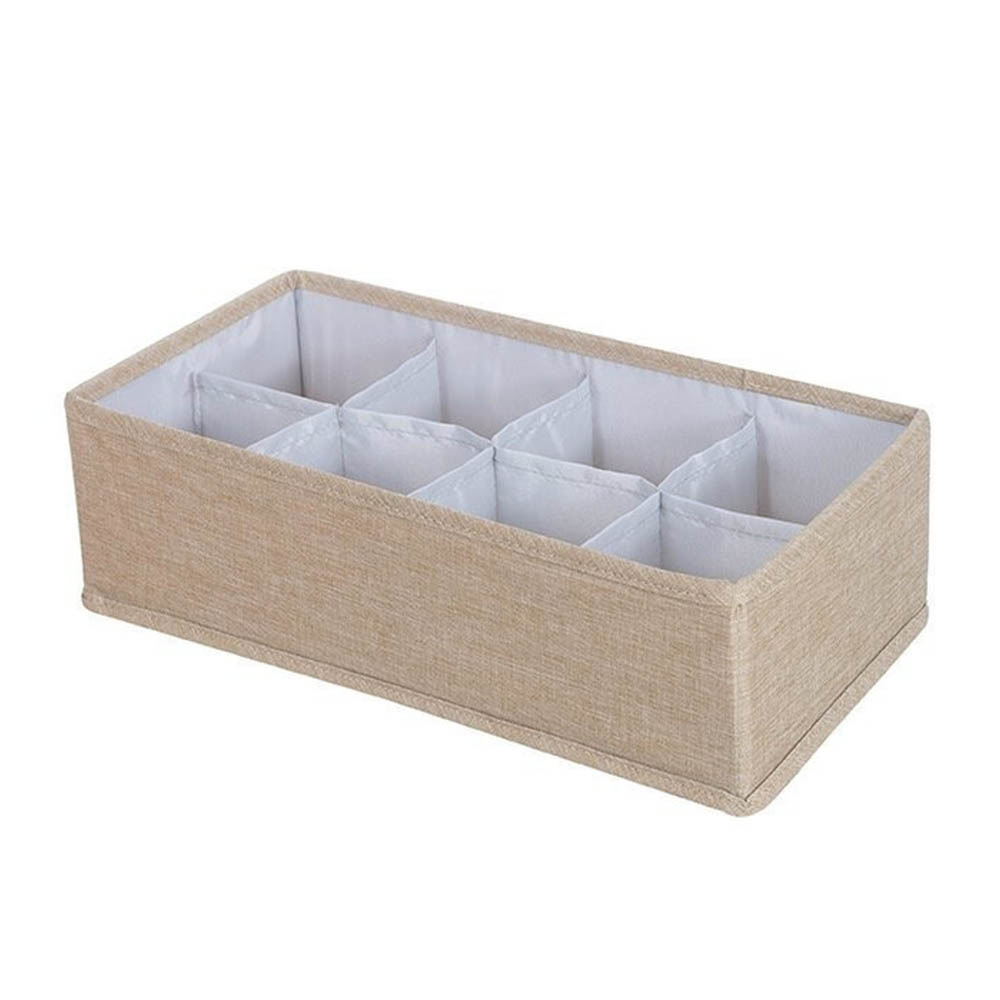Sidirela Υφασμάτινη Θήκη Οργάνωσης Συρταριού 8 Θέσεων (32x16x9) Μπεζ