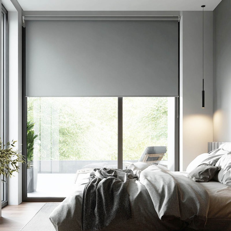 Sidirela Grey Roller Blackout (160x210) 100% Συσκότιση & Σκίαση