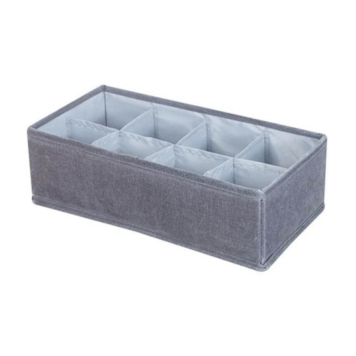Sidirela Υφασμάτινη Θήκη Οργάνωσης Συρταριού 8 Θέσεων (32x16x9) Γκρι