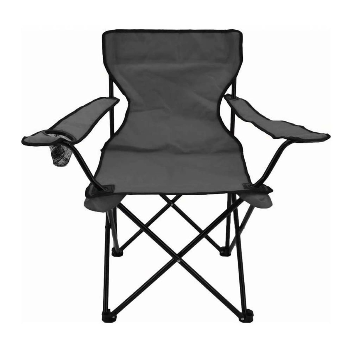 Καρέκλα Camping - Παραλίας Πτυσσόμενη 79x44x79cm γκρι χρώμα Sidirela E-2505