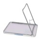 Τραπέζι Πτυσσόμενο (70x50x60) Αλουμίνιο & Ανθρακούχος Χάλυβας με Επίστρωση MDF Sidirela Creme E-3690