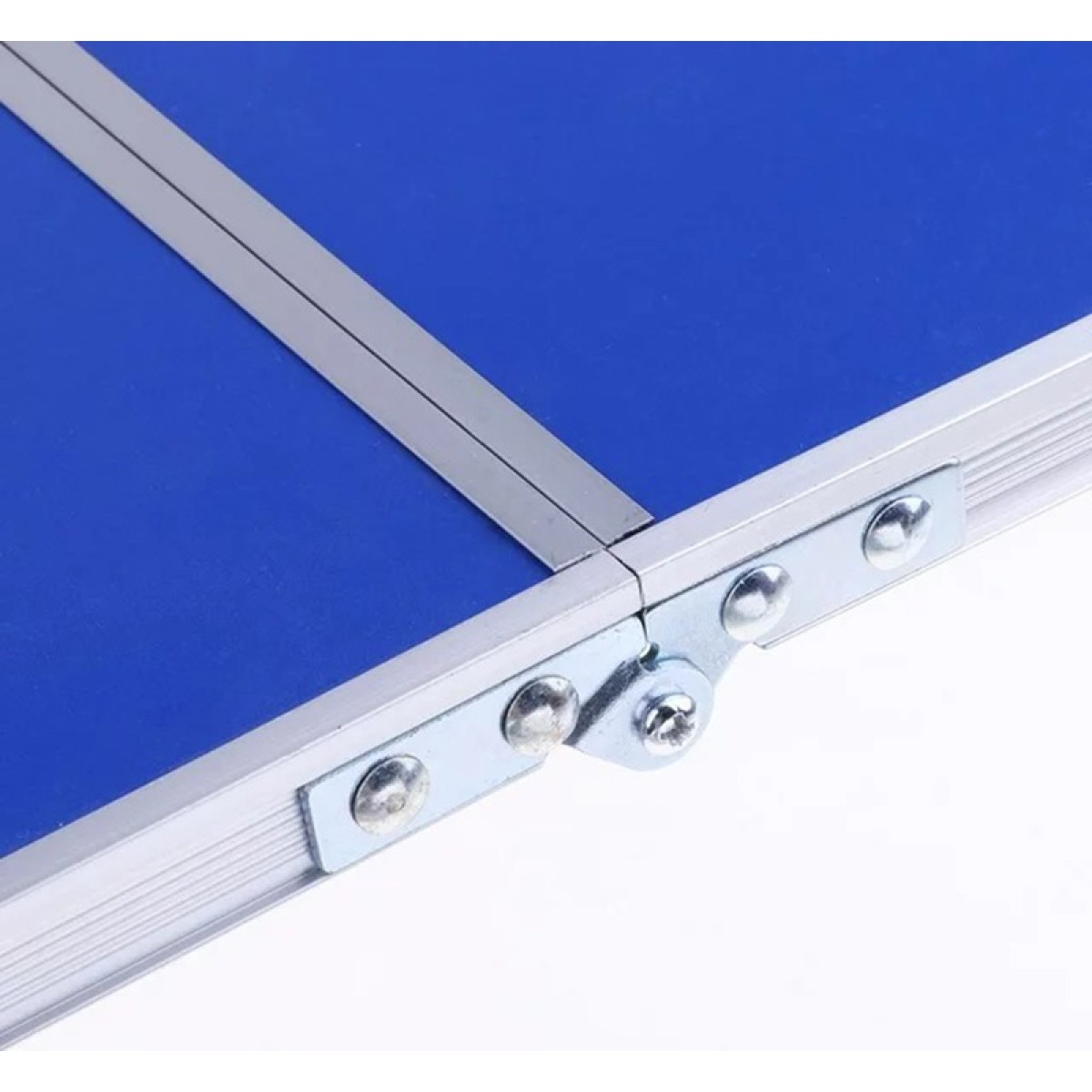 Τραπέζι Πτυσσόμενο 60x40x24,5cm αλουμίνιο με επίστρωση mdf σε μπλε χρώμα Sidirela E-3494