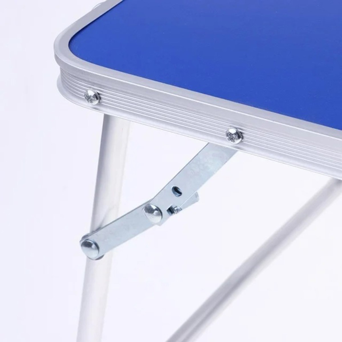 Τραπέζι Πτυσσόμενο 60x40x24,5cm αλουμίνιο με επίστρωση mdf σε μπλε χρώμα Sidirela E-3494