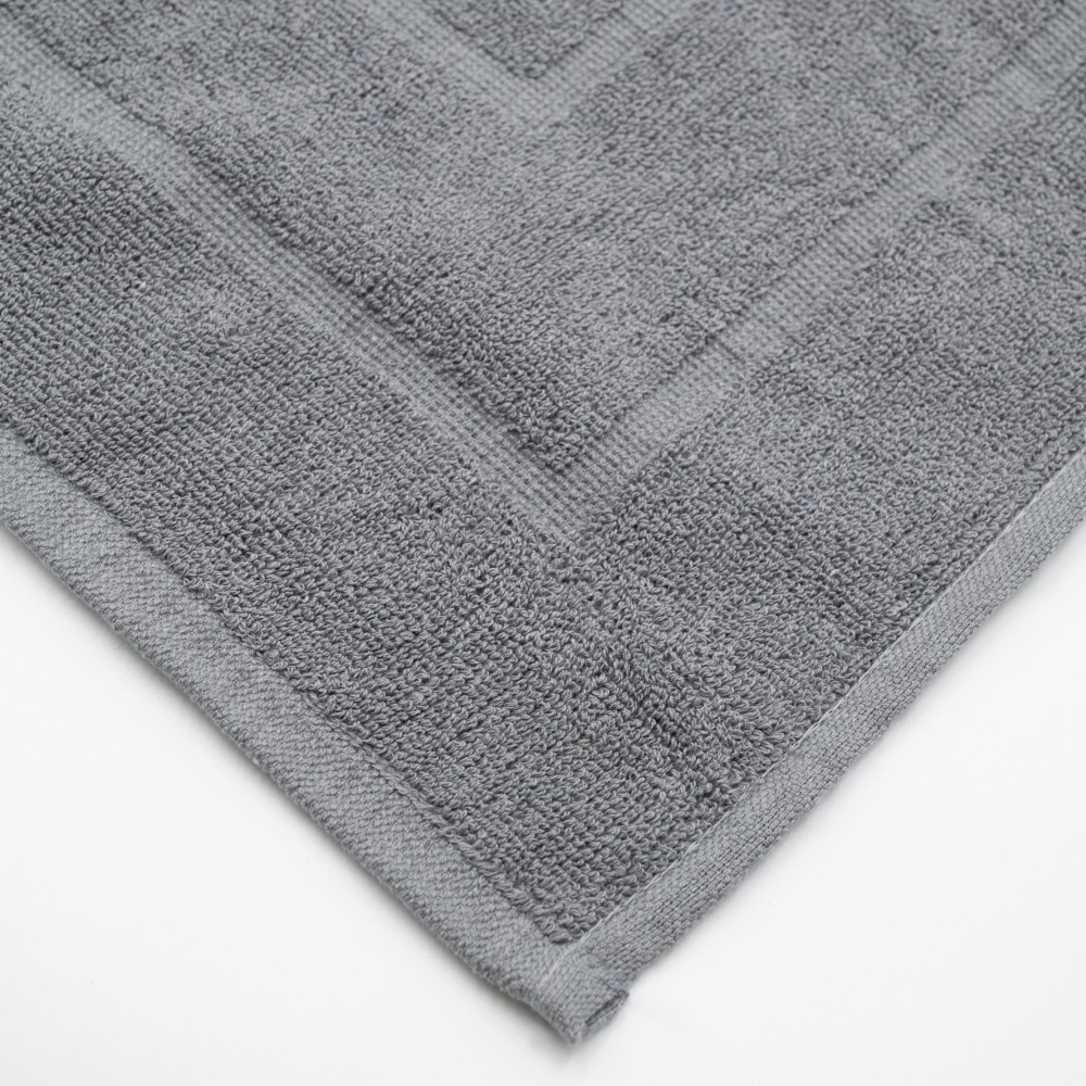 Πατάκι Μπάνιου Ξενοδοχείου 650gsm (50x70) 80% Βαμβάκι 20% Polyester Γκρι - SIKINOS