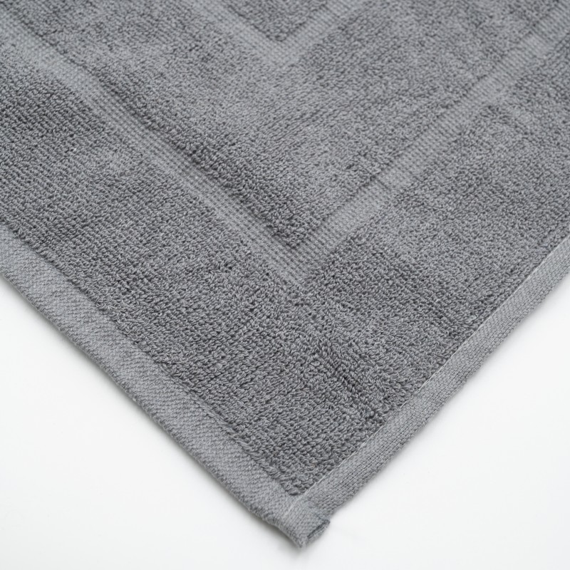 Πατάκι Μπάνιου Ξενοδοχείου 650gsm (50x70) 80% Βαμβάκι 20% Polyester Γκρι - SIKINOS