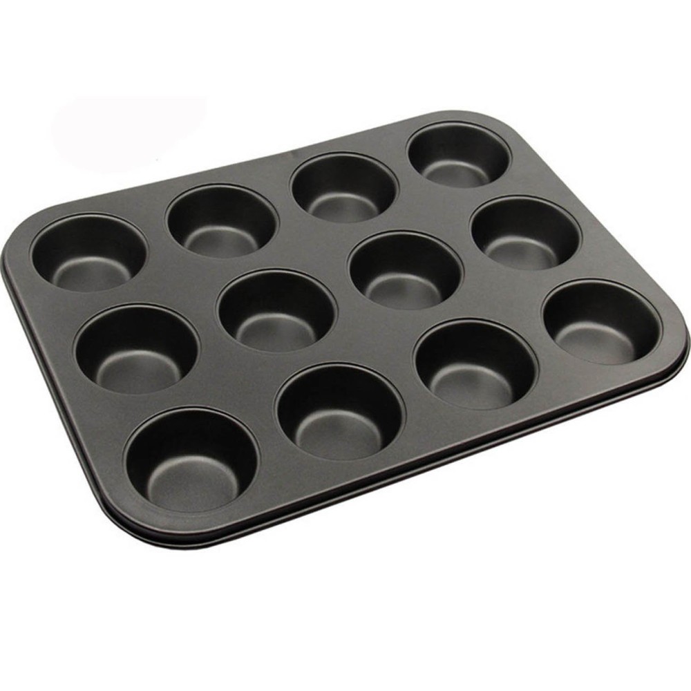 Sidirela Nouar Φόρμα Muffin 12 Θέσεων (35x26.5x3) Αντικολλητική
