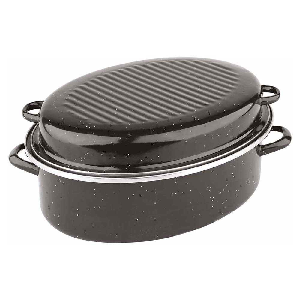 Sidirela Γάστρες Εμαγιέ Premium – Σετ 2τμχ (32x24 & 42x32) - Αντικολλητικές, Ανθεκτικές & Ιδανικές για Φούρνο