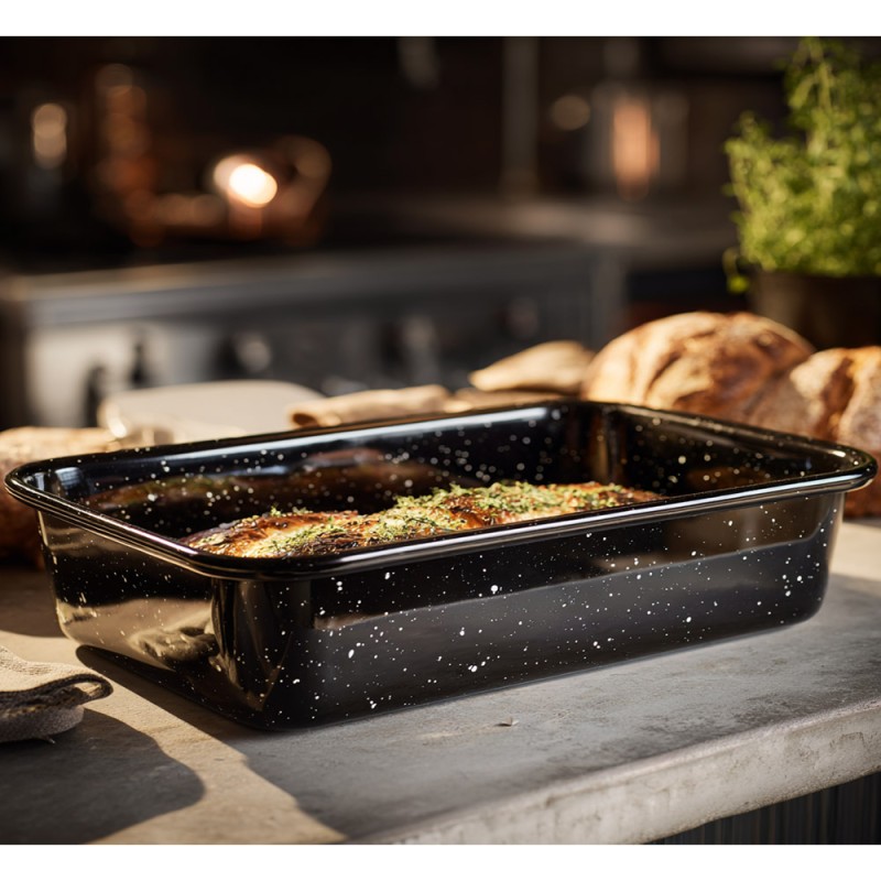 Sidirela First Ταψί Ν.37 (37.5x24.5x7) Εμαγιέ Ορθογώνιο E-2741