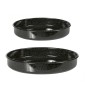 Sidirela First Σετ 2 Εμαγιέ Αντικολλητικά Ταψιά Στρογγυλά 28cm & 36cm – Ανθεκτικά Ταψιά Ψησίματος Υψηλής Ποιότητας