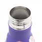 Happy Unicorns Παιδικό Ανοξείδωτο Θερμός 500ml Μωβ με Βιδωτό Καπάκι & Soft Υφή