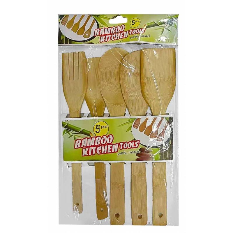 Εργαλεία Κουζίνας (σετ 5τμχ) Bamboo TNS 03-950-3667