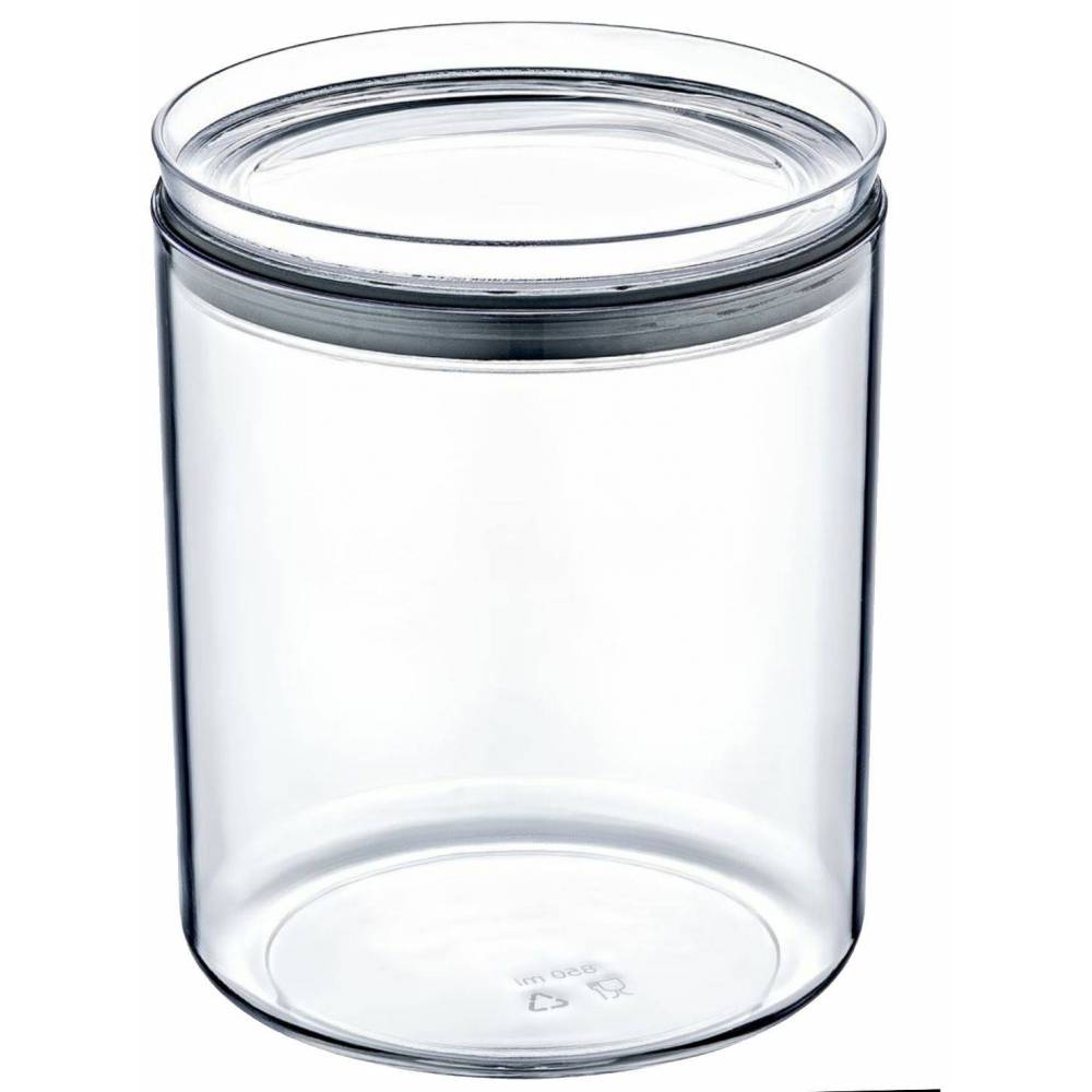 Πλαστικό διάφανο βάζο κουζίνας 850ml- Αεροστεγές κλείσιμο TNS 32-800-1416