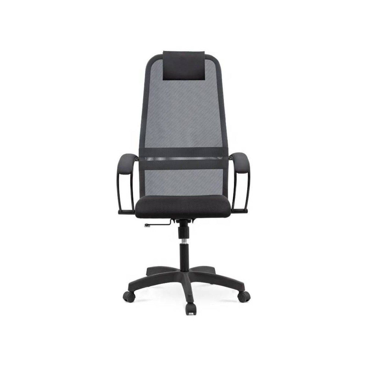 Καρέκλα γραφείου Prince  με ύφασμα Mesh χρώμα γκρι - μαύρο 66,5x70x123/133εκ.