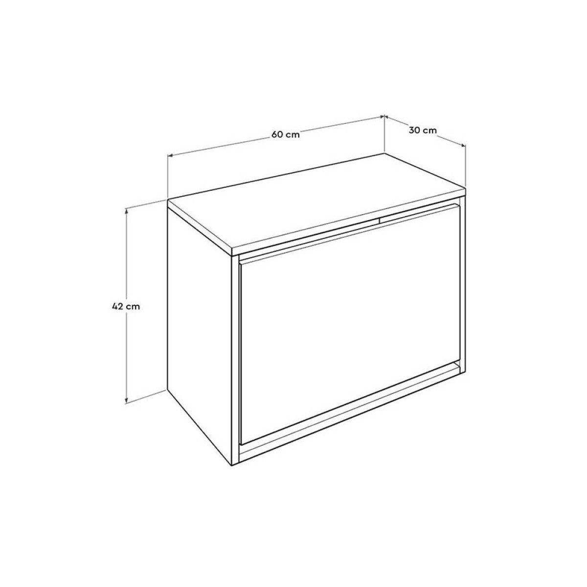 Παπουτσοθήκη 6 ζεύγων Step  σε ανθρακί - sonoma 60x30x42εκ.