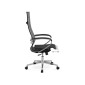 Καρέκλα γραφείου εργονομική Berta  με ύφασμα Mesh σε γκρι - μαύρο 66,5x70x113,3/131εκ.