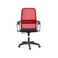 Καρέκλα γραφείου Moonlight  με ύφασμα Mesh χρώμα κόκκινο - μαύρο 66,5x70x102/112εκ.