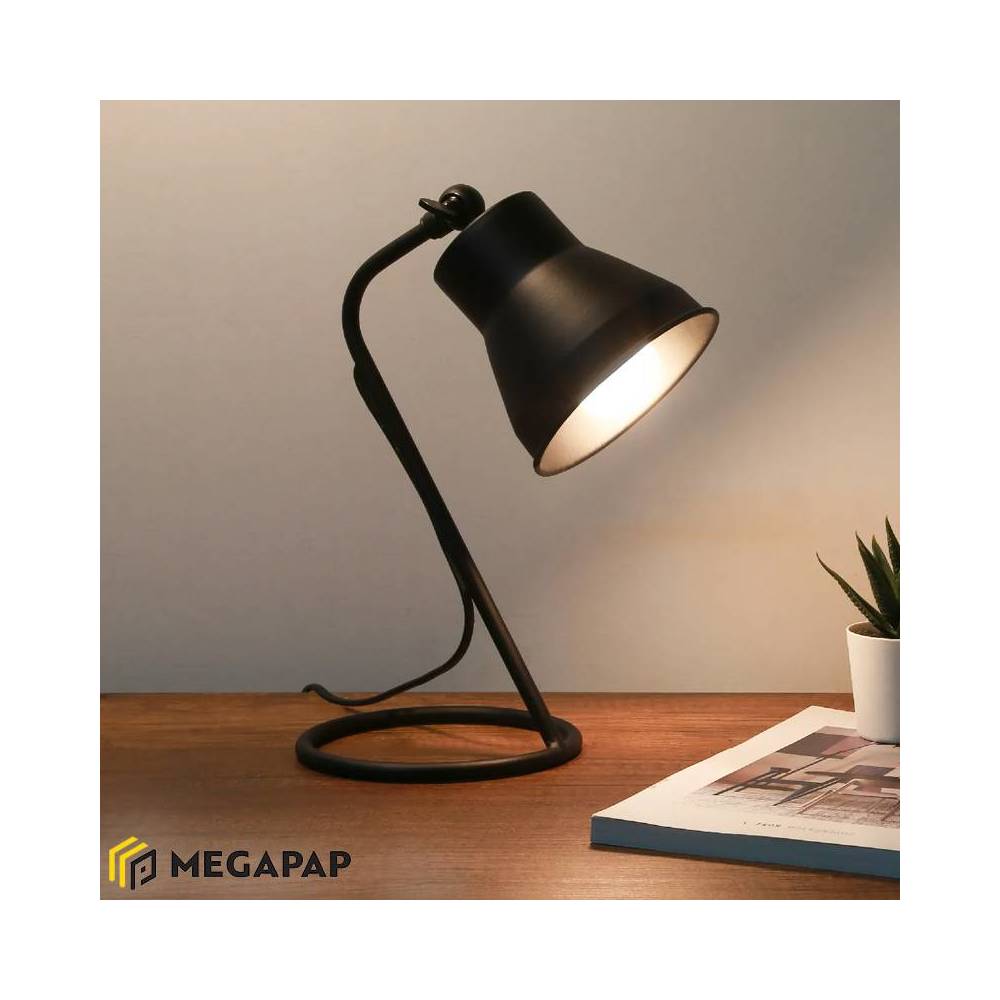 Φωτιστικό γραφείου Mimi Megapap μεταλλικό χρώμα μαύρο 12x12x30εκ.