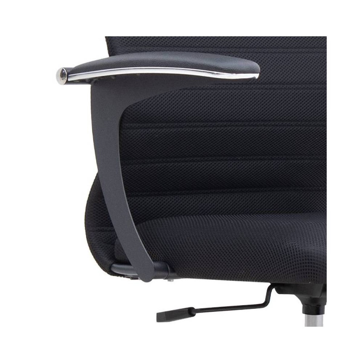 Καρέκλα γραφείου Darkness  με διπλό ύφασμα Mesh χρώμα μαύρο 63x58x123/133εκ.
