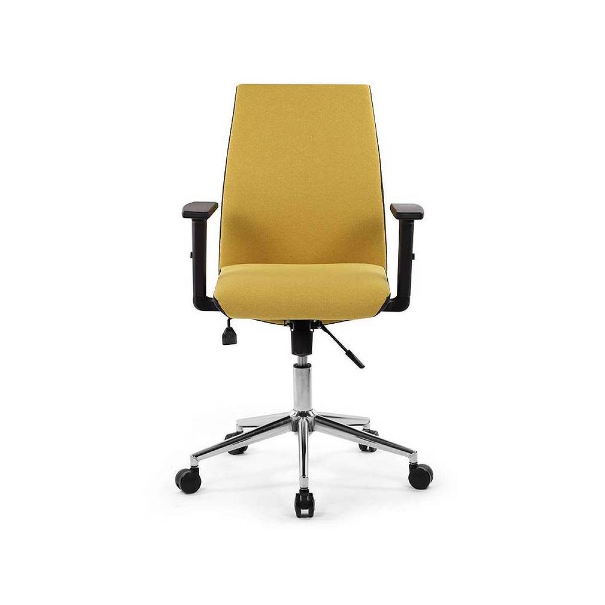 Καρέκλα εργασίας Finn  υφασμάτινη χρώμα μουσταρδί 61x55x105-113εκ.