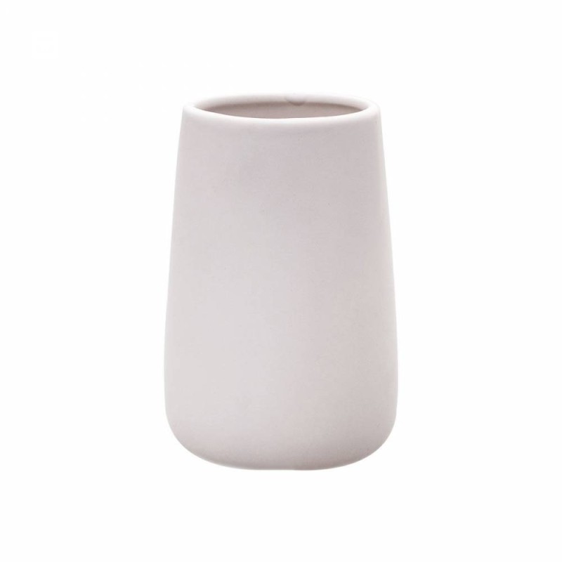 Estia Bamboo Essentials White Ποτηράκι Μπάνιου Πορσελάνης 02-4576
